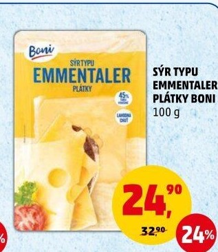 Sýr ementálského typu Boni