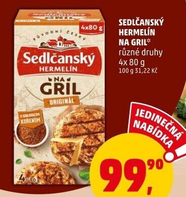 Sýr Hermelín na gril Sedlčanský