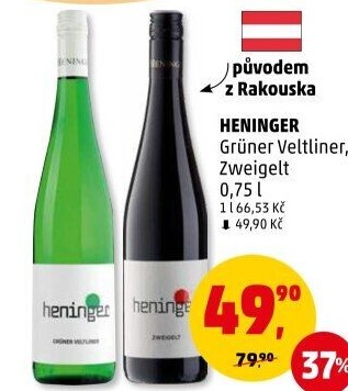 Víno Grüner Veltliner Heninger