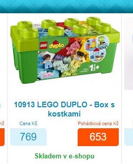 10913 LEGO DUPLO - Box s kostkami