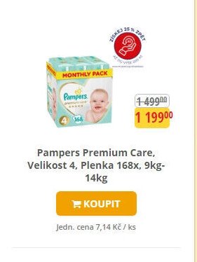 Pampers Premium Care, Velikost 4