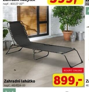 Zahradní lehátko - ASKO akcniletaky.com
