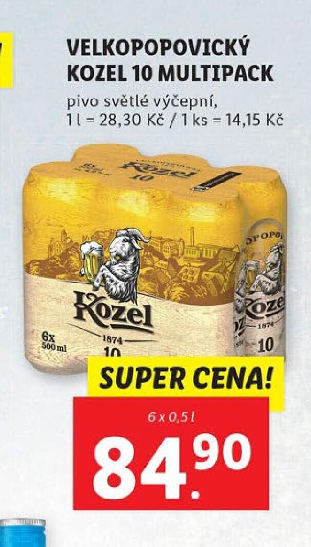 VELKOPOPOVICKÝ KOZEL 10 MULTIPACK