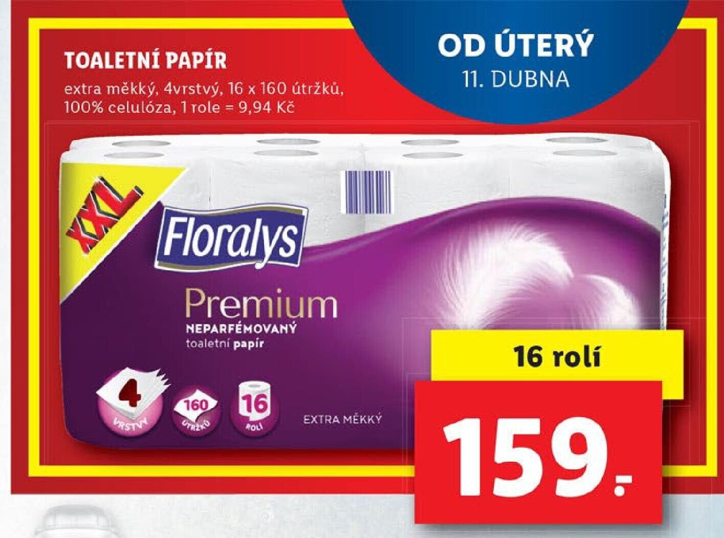 FLORALYS PREMIUM TOALETNÍ PAPÍR