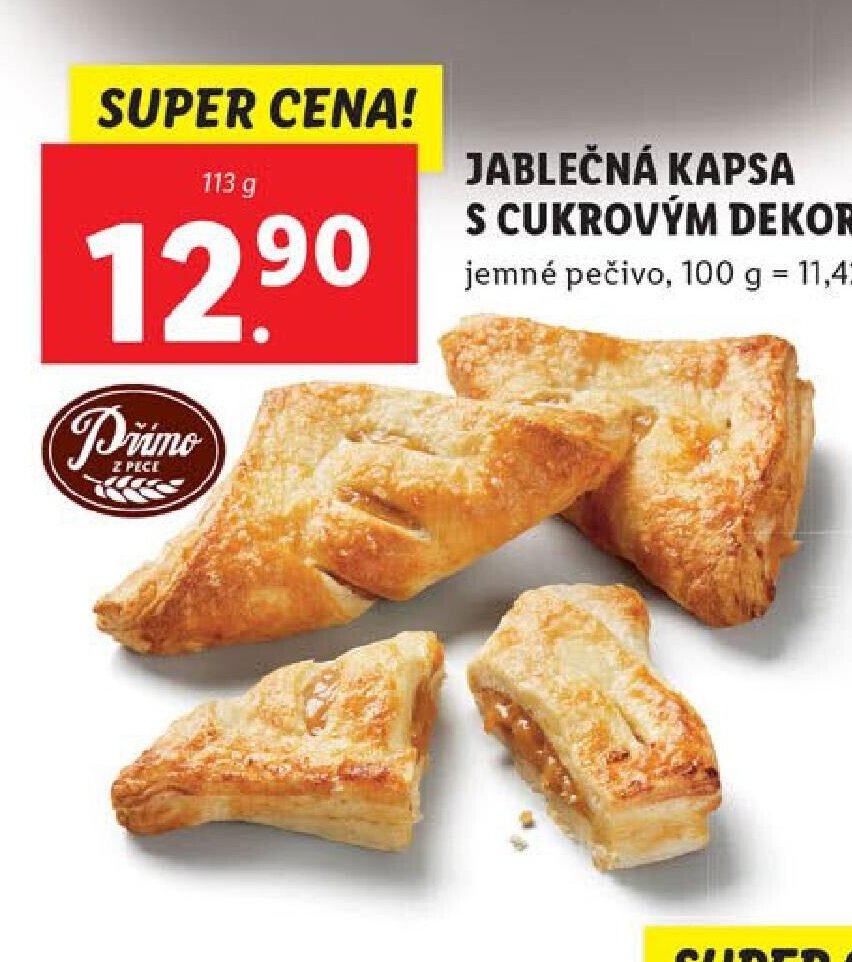 JABLEČNÁ KAPSA S CUKROVÝM DEKOREM