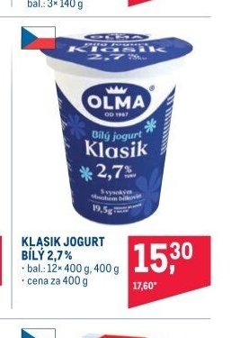 Klasik jogurt bílý