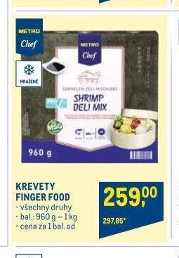 Krevety Finger Food