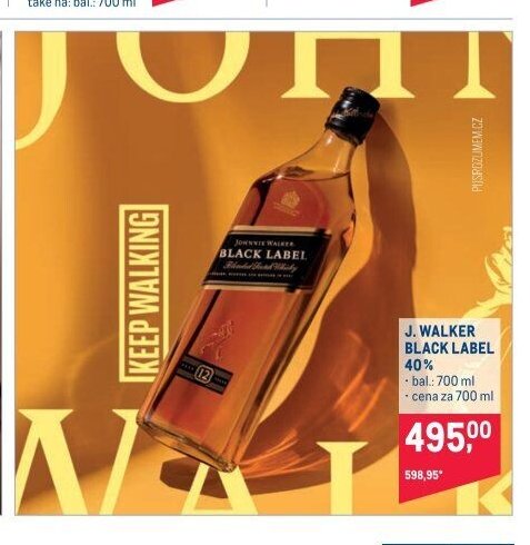 J. WALKER BLACK LABEL 40%