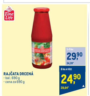 Drcená rajčata Fine Life