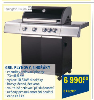 Plynový gril Tarrington House