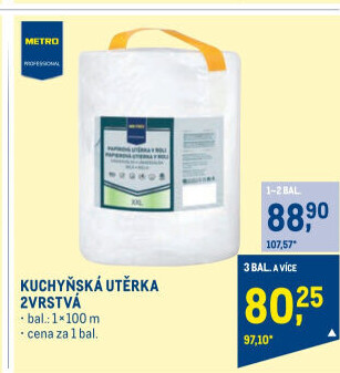 Utěrky kuchyňské 2vrstvé Metro Professional