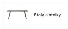 Stoly a stolky