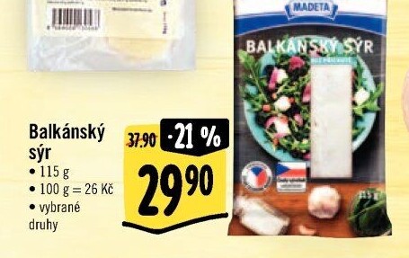 Balkánský sýr Madeta