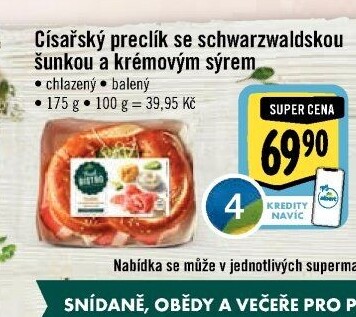 Císařský preclík Albert Fresh Bistro