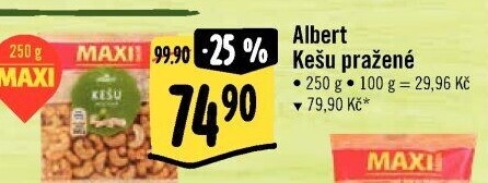 Kešu pražené Albert