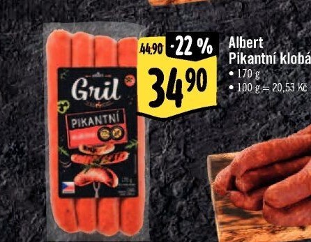 Klobása pikantní Albert Gril