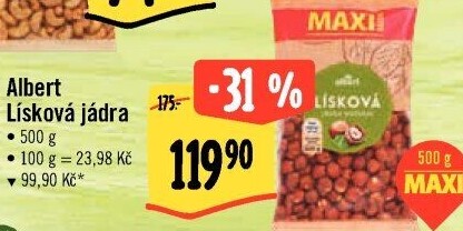Lískové ořechy Albert