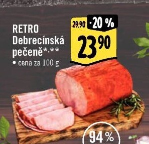 Pečeně debrecínská Albert Retro