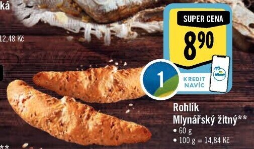 Rohlík Mlynářský žitný Albert