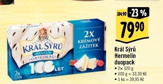 Sýr Hermelín Král sýrů
