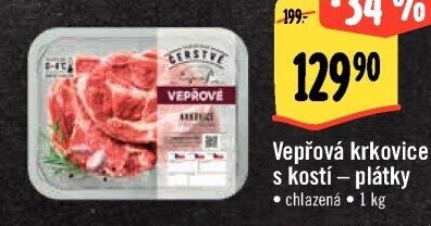 Vepřová krkovice s kostí Albert