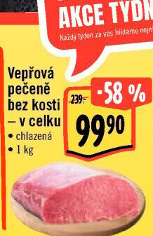 Vepřová pečeně bez kosti