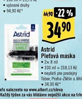 Astrid Pleťová maska