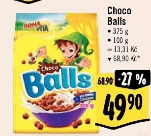 Cereálie Čokoládové kuličky Balls Bonavita