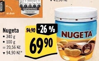 Čokokrém arašídový Nugeta Orion