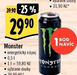 Energetický nápoj Monster Energy