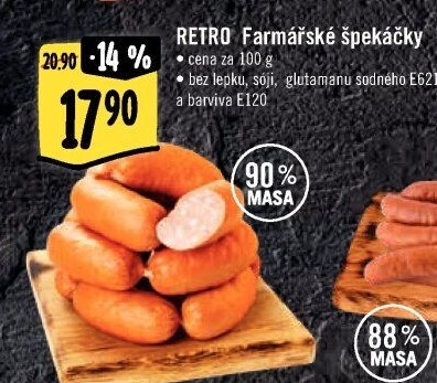 Farmářské špekáčky Albert Retro