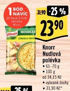 Instantní polévky nudlové Noodles Knorr
