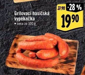 Klobása hasičská vypékačka Láďa Grileman Kostelecké uzeniny