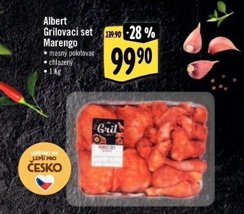 Kuřecí grilovací set Marengo Albert Gril