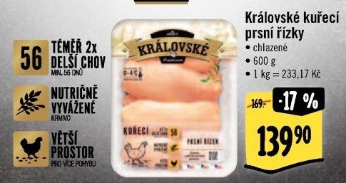 Kuřecí prsní řízky královské Premium Albert