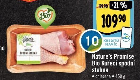Kuřecí stehna bio Nature'