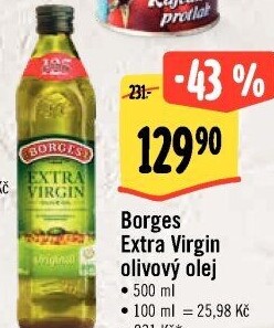 Olivový olej extra panenský Borges
