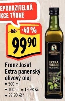 Olivový olej extra panenský Exclusive Franz Josef Kaiser