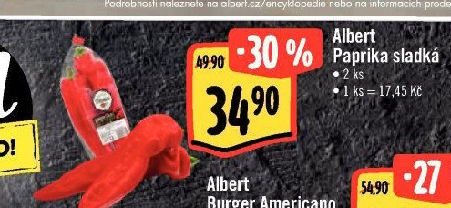 Paprika červená Albert