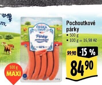 Párky pochoutkové Česká chuť