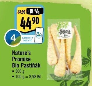 Pastiňák bio Nature'