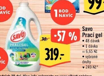 Prací gel Savo