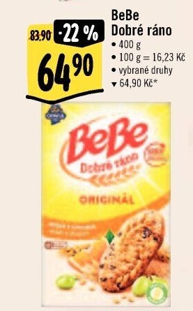 Sušenky BeBe Dobré ráno Opavia
