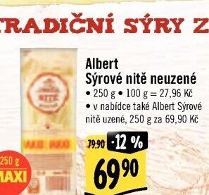 Sýrové nitě Albert