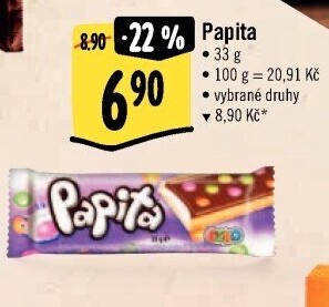 Tyčinka Papita Sölen