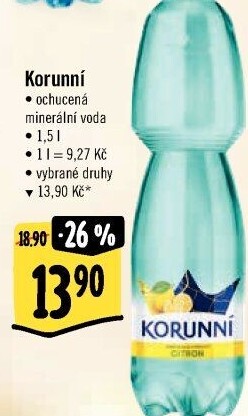 Voda ochucená Korunní