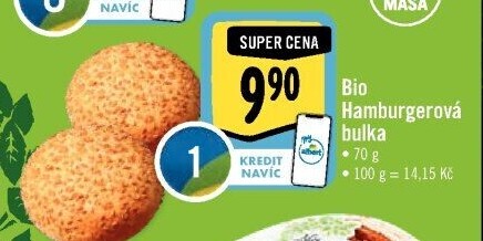 Bulka na hamburger bio