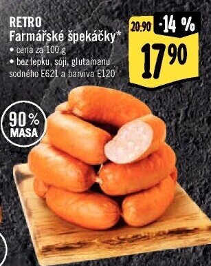 Farmářské špekáčky Albert Retro