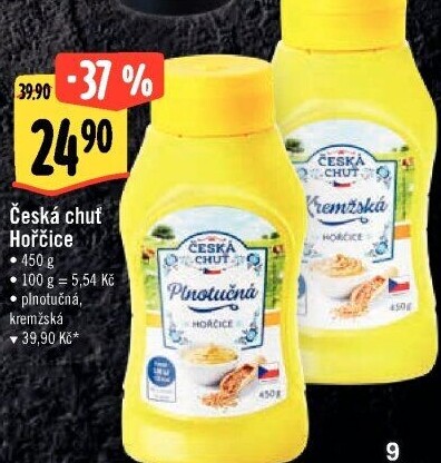 Hořčice plnotučná Česká chuť