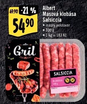 Klobásy Salsiccia Albert Gril